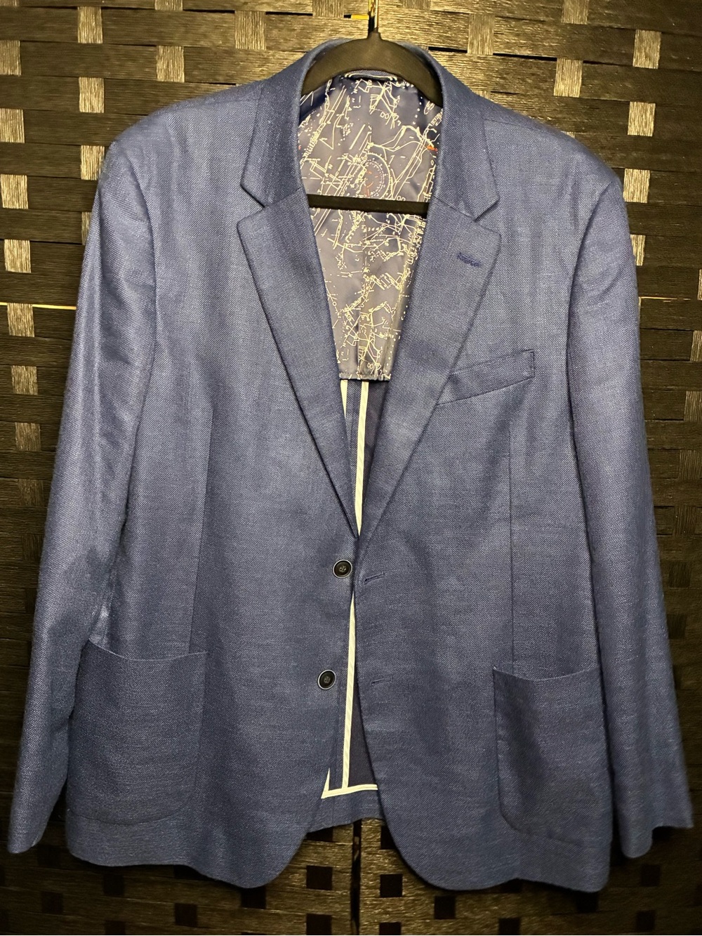 Nautica Men's Navy Blue Two-Button Sport Coat